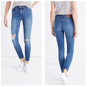 Madewell 9" high-rise crop jeans in Bruce wash